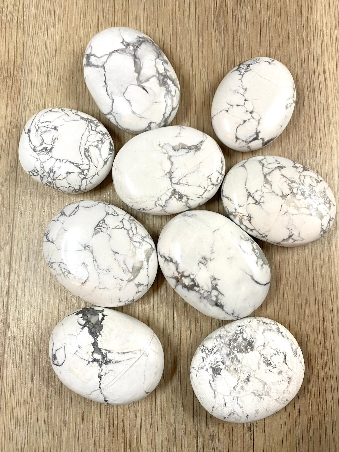 Howlite Palm Stones