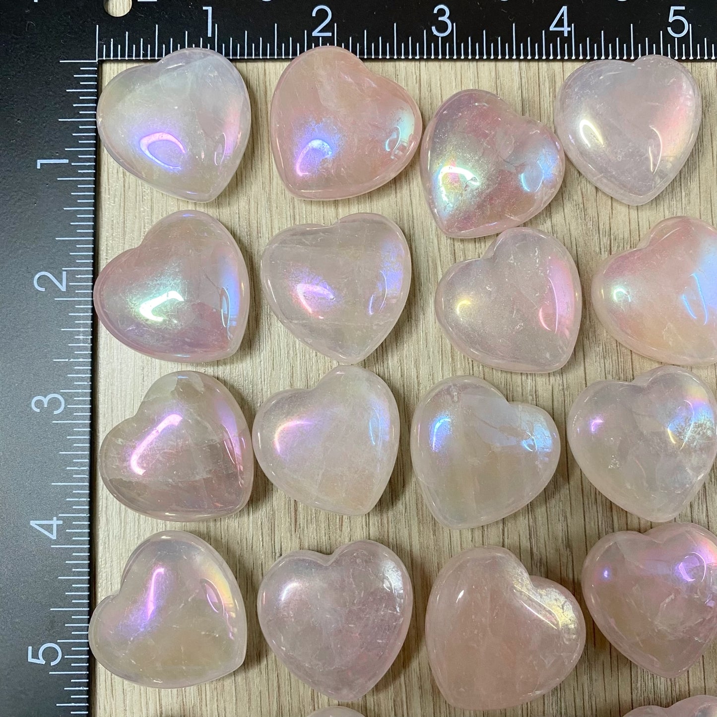 Angel Aura Rose Quartz Heart