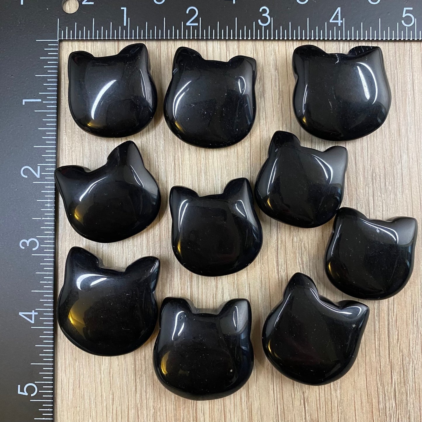 Black Obsidian Kitty Face