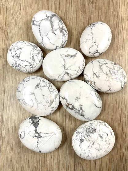 Howlite Palm Stones