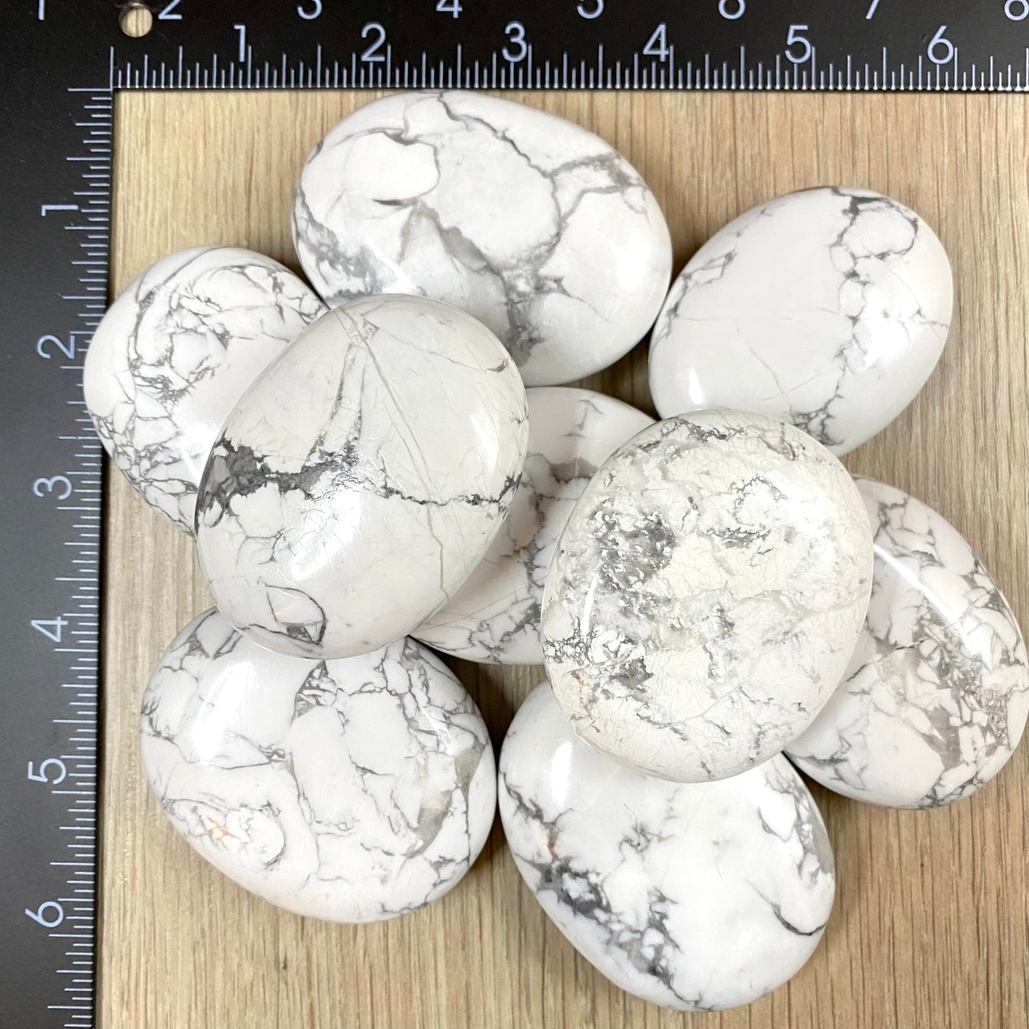 Howlite Palm Stones