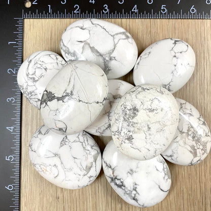 Howlite Palm Stones