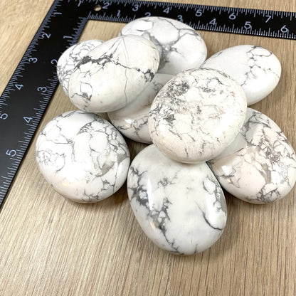 Howlite Palm Stones