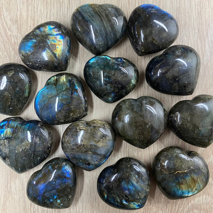 Labradorite Crystal Heart