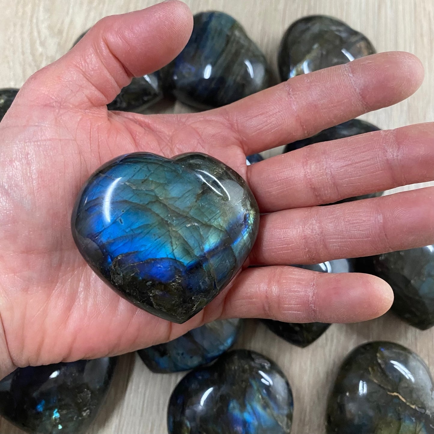 Labradorite Crystal Heart