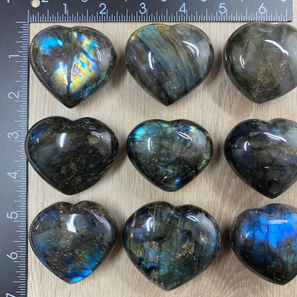 Labradorite Crystal Heart