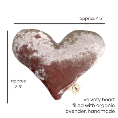Luxe Velvety Lavender Comfort Heart