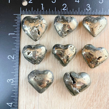 Pyrite Crystal Heart