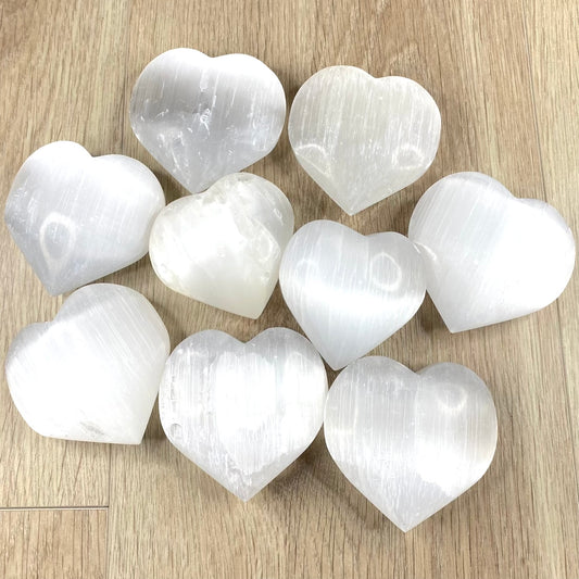 Selenite Crystal Heart