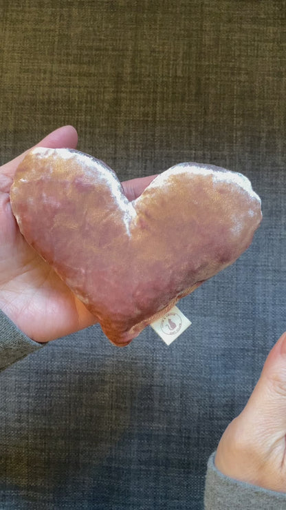 Luxe Velvety Lavender Comfort Heart