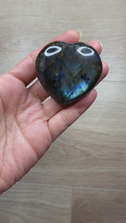 Labradorite Crystal Heart