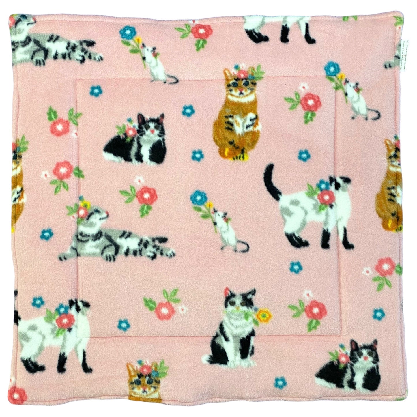 Cat Nap Mat - Floral & Fleece