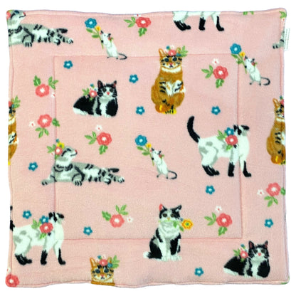 Cat Nap Mat - Floral & Fleece