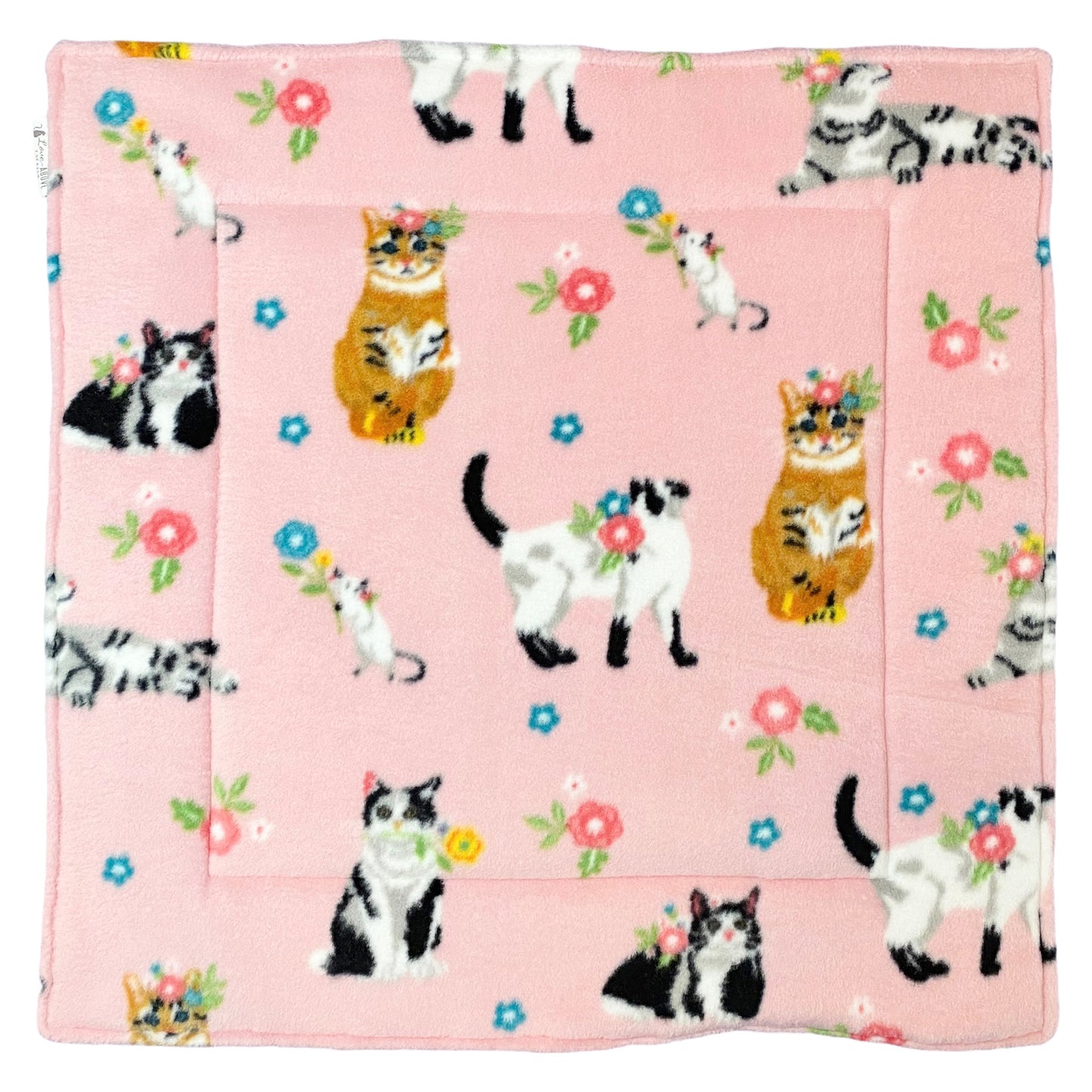 Cat Nap Mat - Floral & Fleece