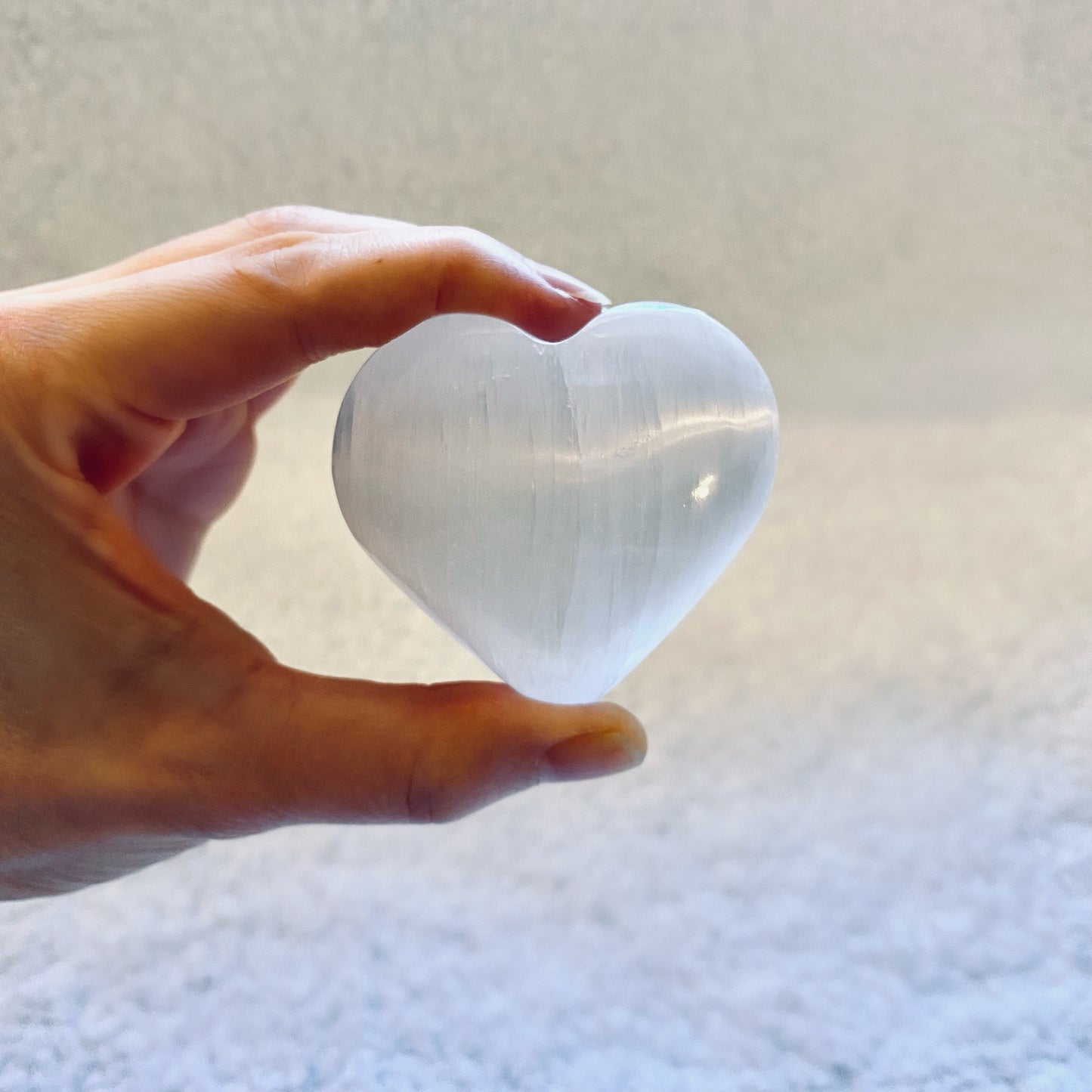 Selenite Crystal Heart