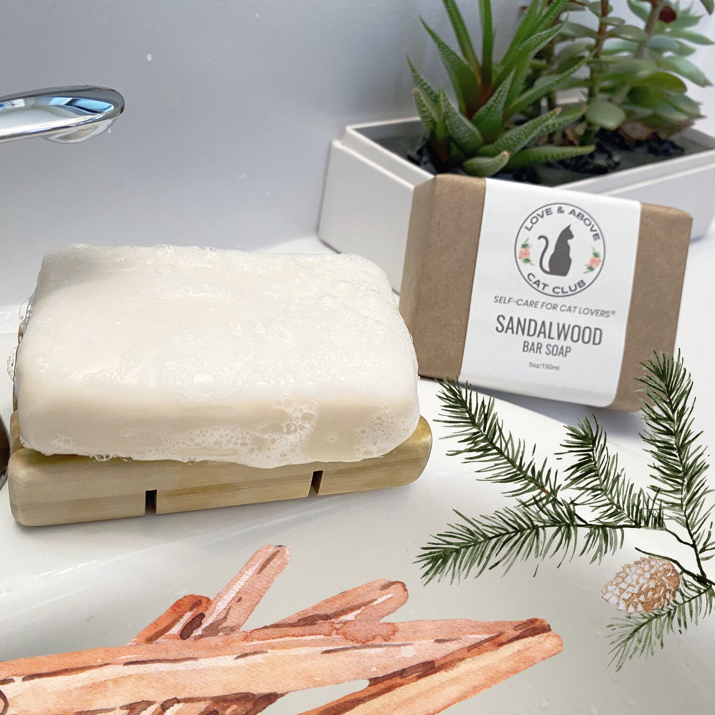 Handcrafted Soap: Sandalwood
